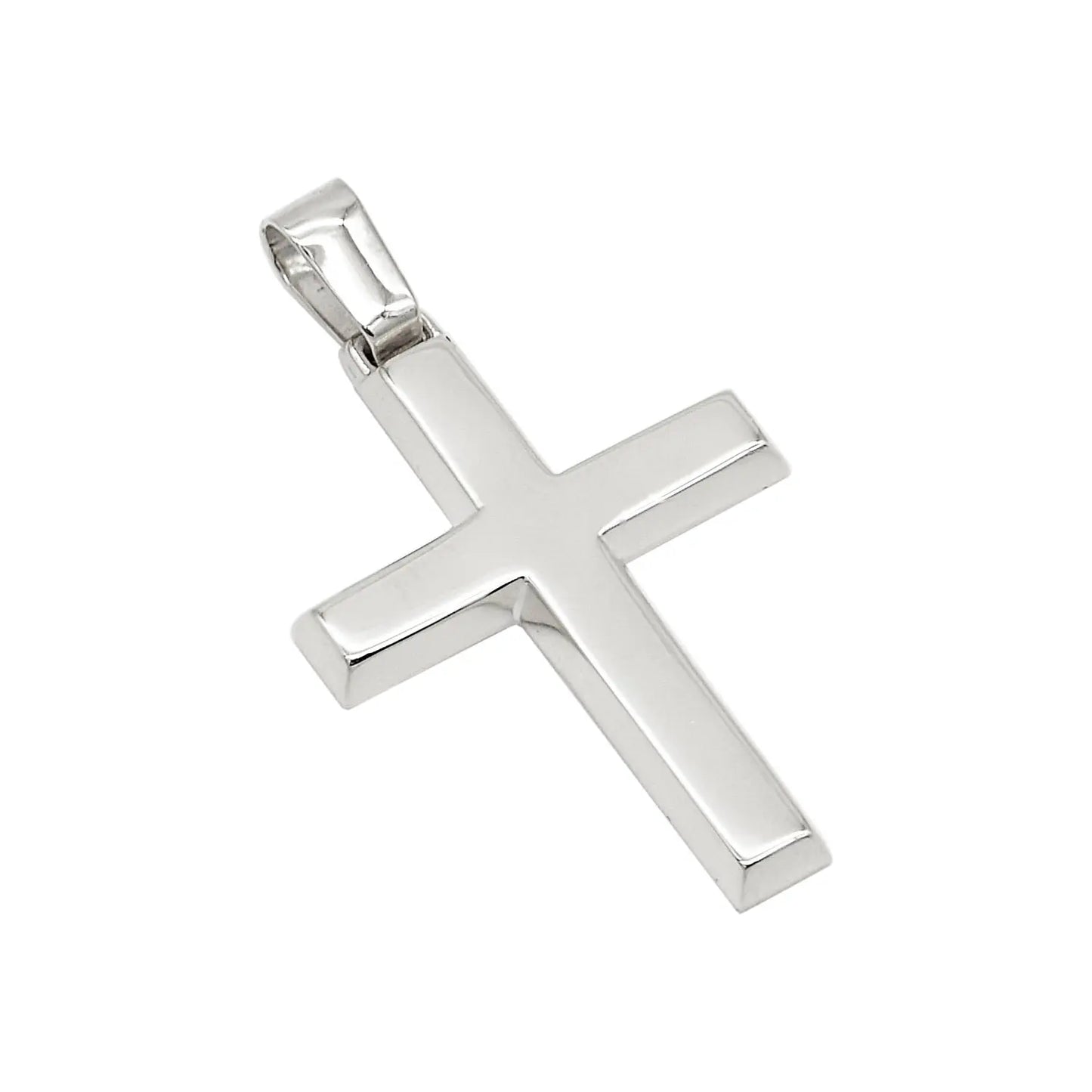 Σταυρός STA798W Κλασικός Βαφτιστικός Λευκόχρυσο 9ct