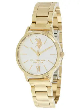 U.S. POLO USP8049YG Evelyn Gold Metallic Bracelet