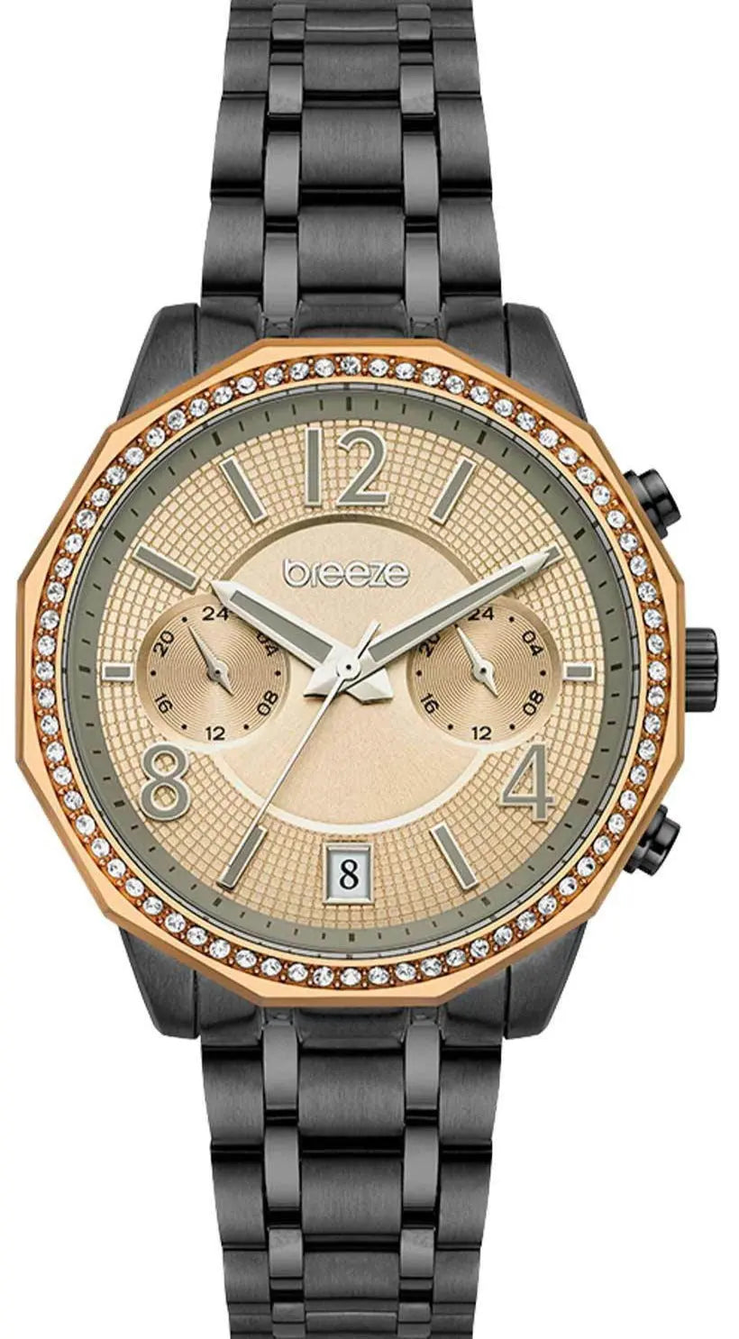 BREEZE 812451.2 Crystàl Swarovski Black Stainless Steel Bracelet