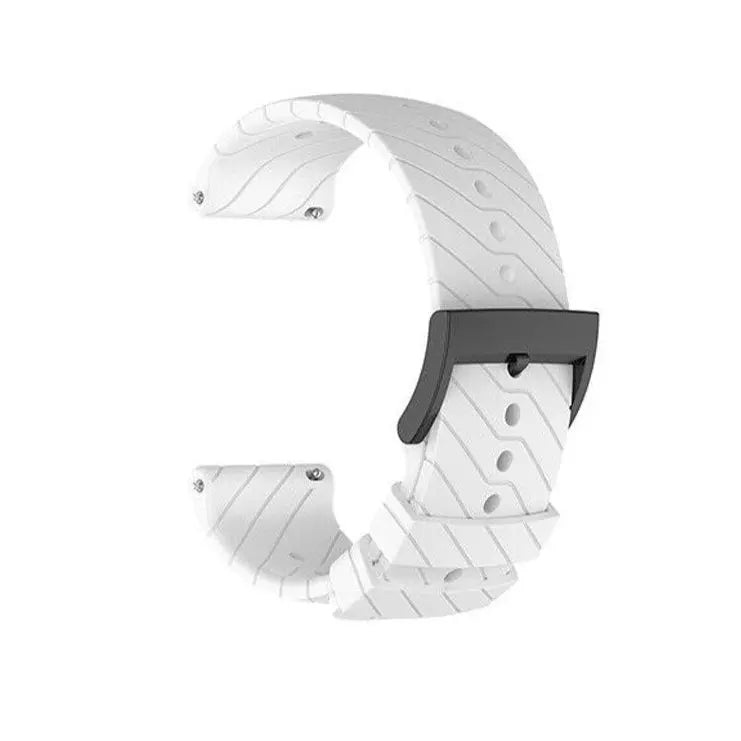 Hirsch 09180-92050 Ayrton Black Leather-Rubber Strap