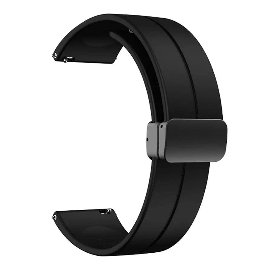 Λουρί 8870BK Black SIlicon Strap