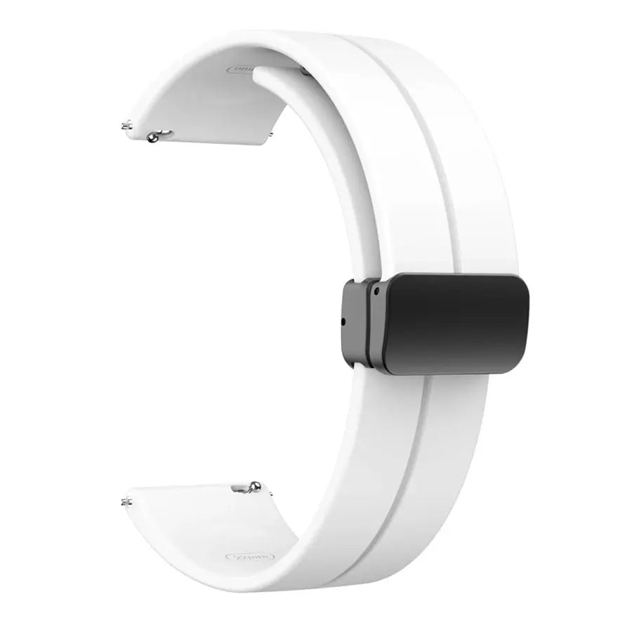 Λουρί 8870WH White SIlicon Strap