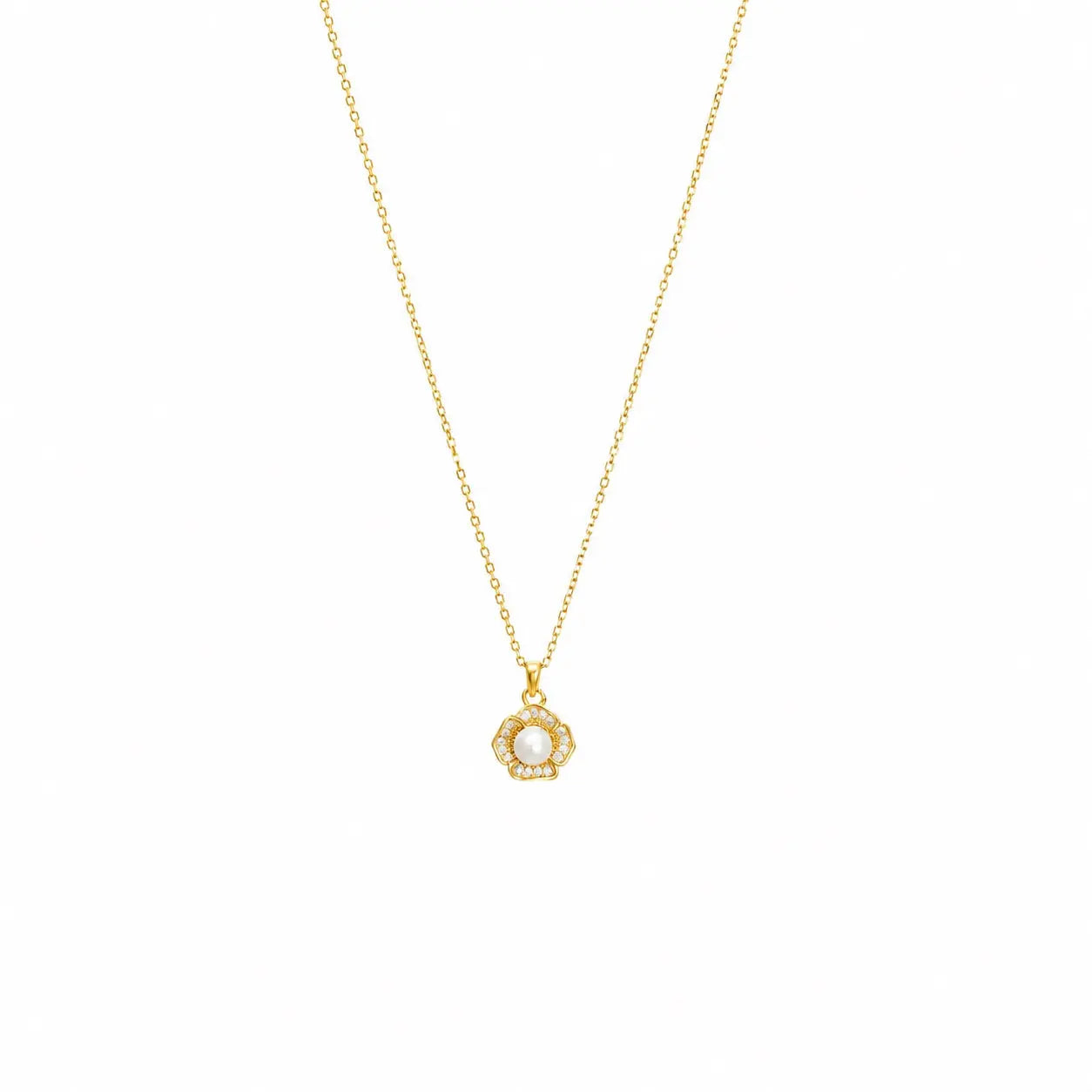 Ballerina Necklace With Zirconia GM208W In Platinum Plated Silver