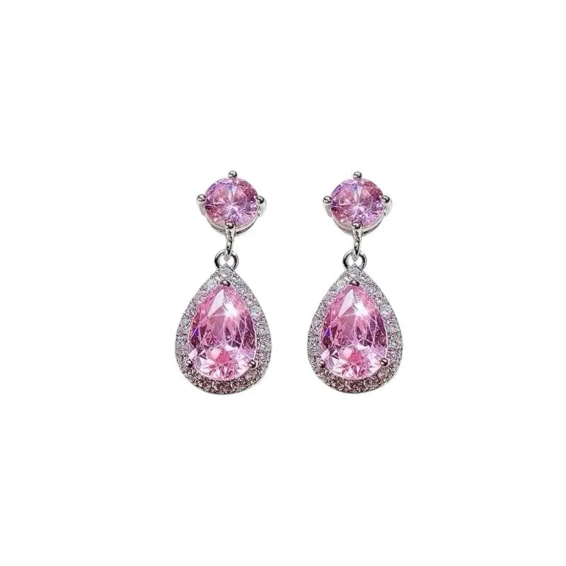 Earrings N02200G Steel Hoops with Multicolored Zirconia