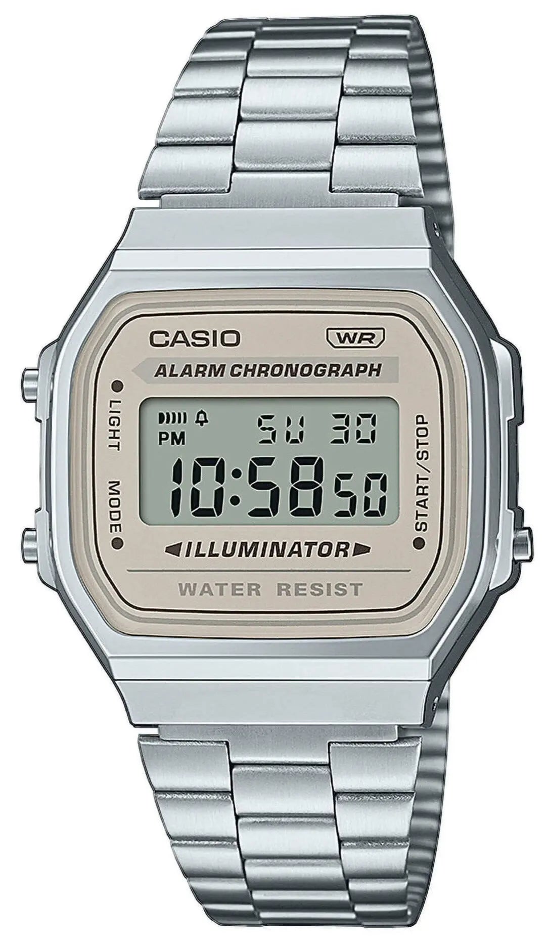 CASIO A-168WA-8AYES Vintage Stainless Steel Bracelet
