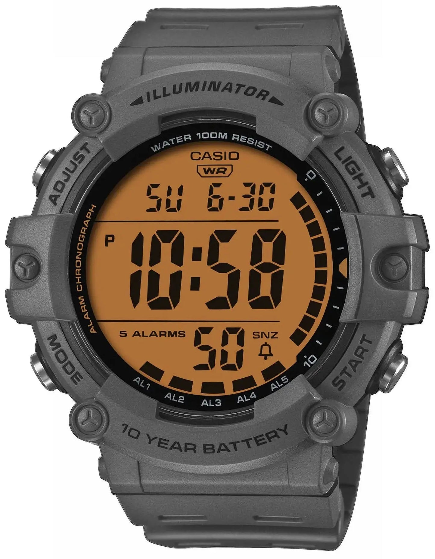Casio AE-1500WHC-8AVEF Digital Black Rubber Strap Casio