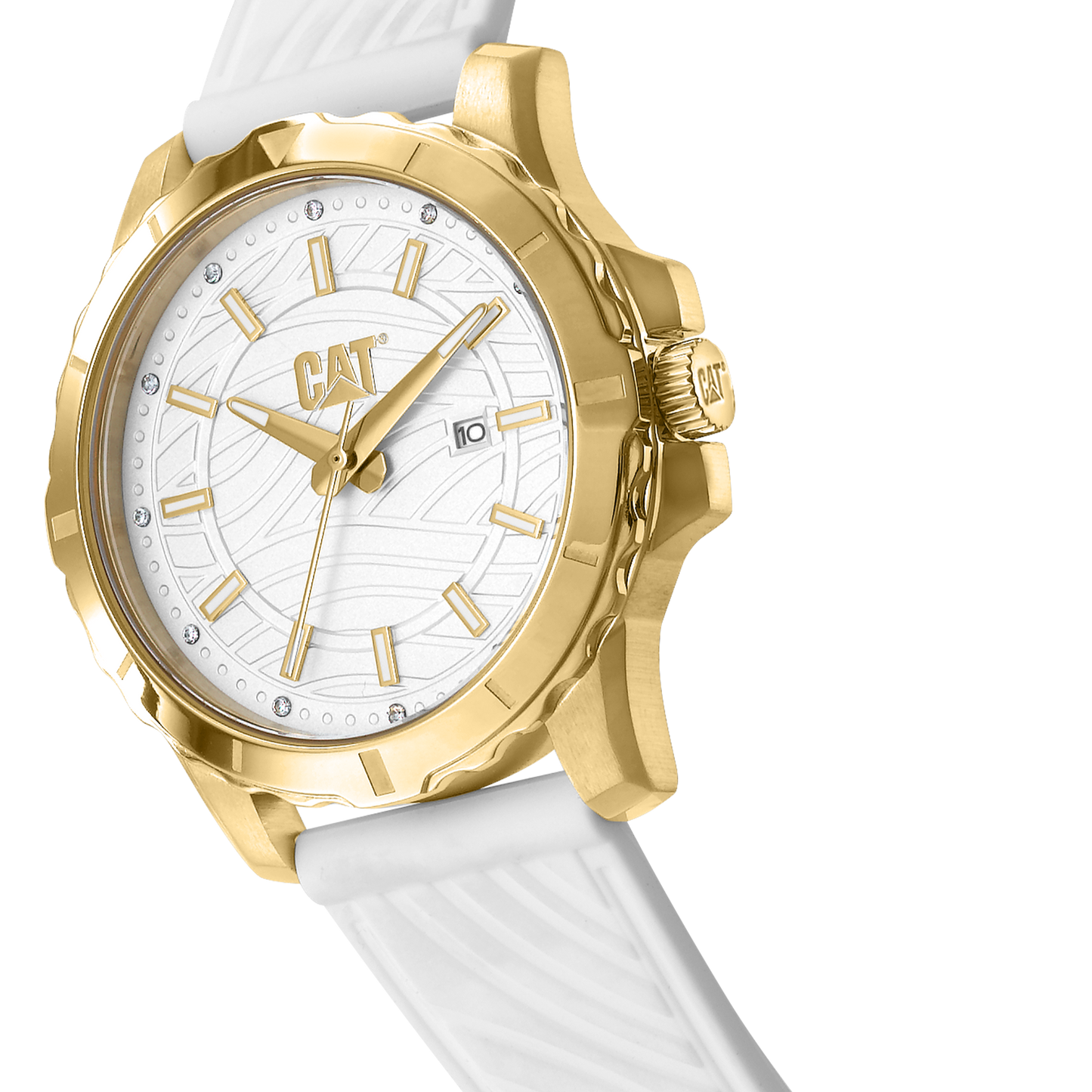 CATERPILLAR AP38120228 Downforce Lady White Silicon Strap