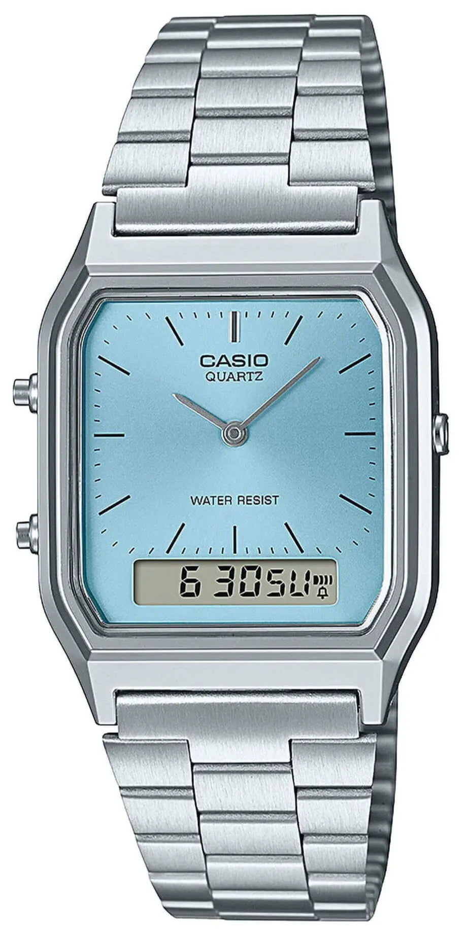 CASIO AQ-230A-2A1MQYES Collection Digital Stainless Steel Bracelet
