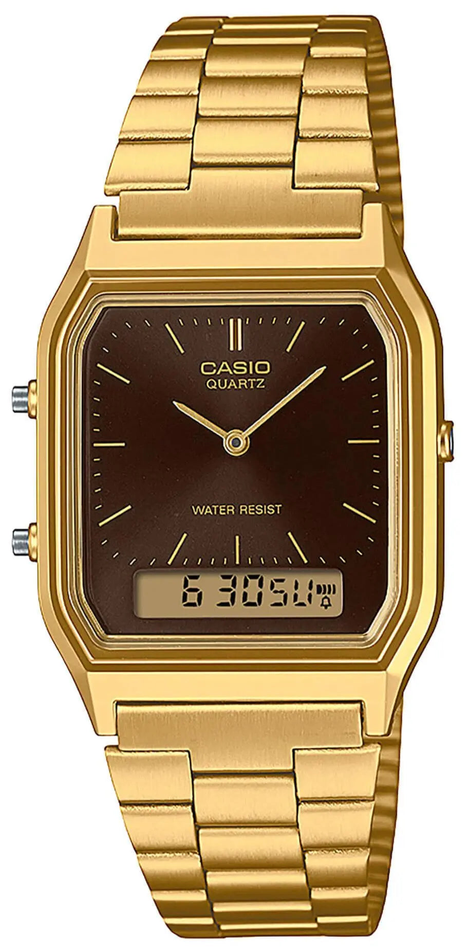 CASIO AQ-230GA-5AMQYES Vintage Gold Stainless Steel Bracelet