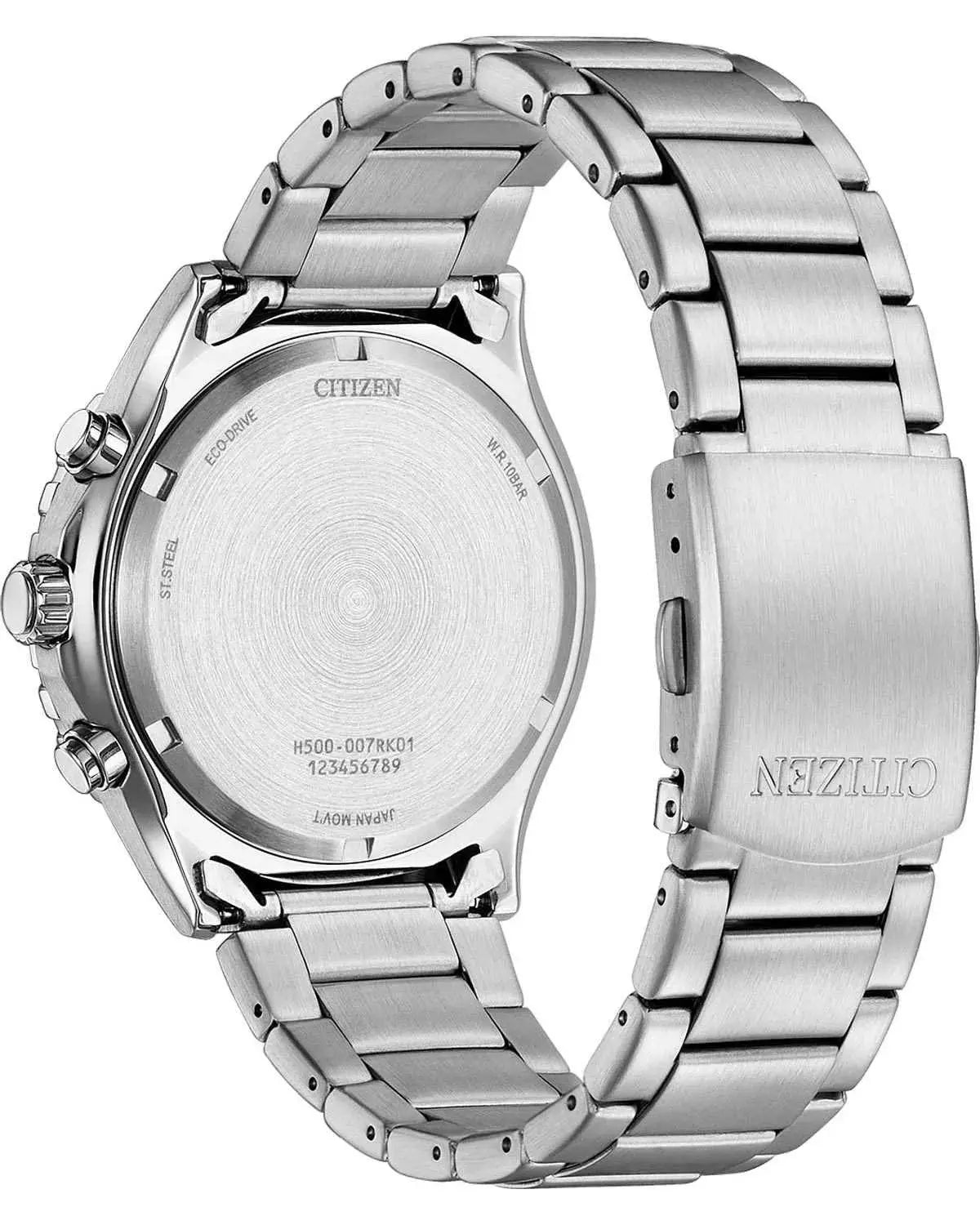 Citizen AT2560-84L Eco-Drive Chronograph Stainless Steel Bracelet