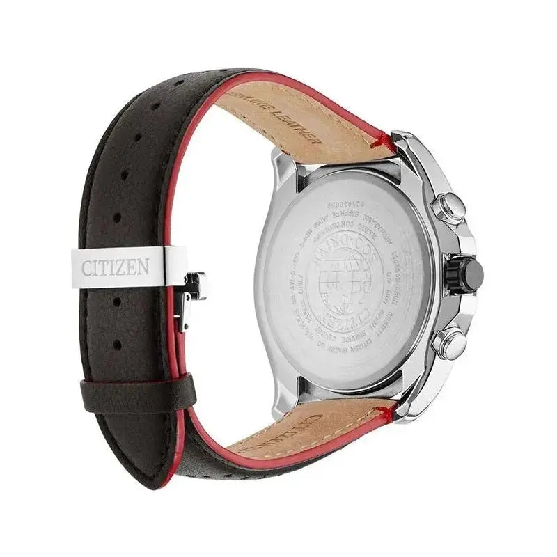 Citizen AT9036-08E Eco-Drive Chronograph Black Leather Strap