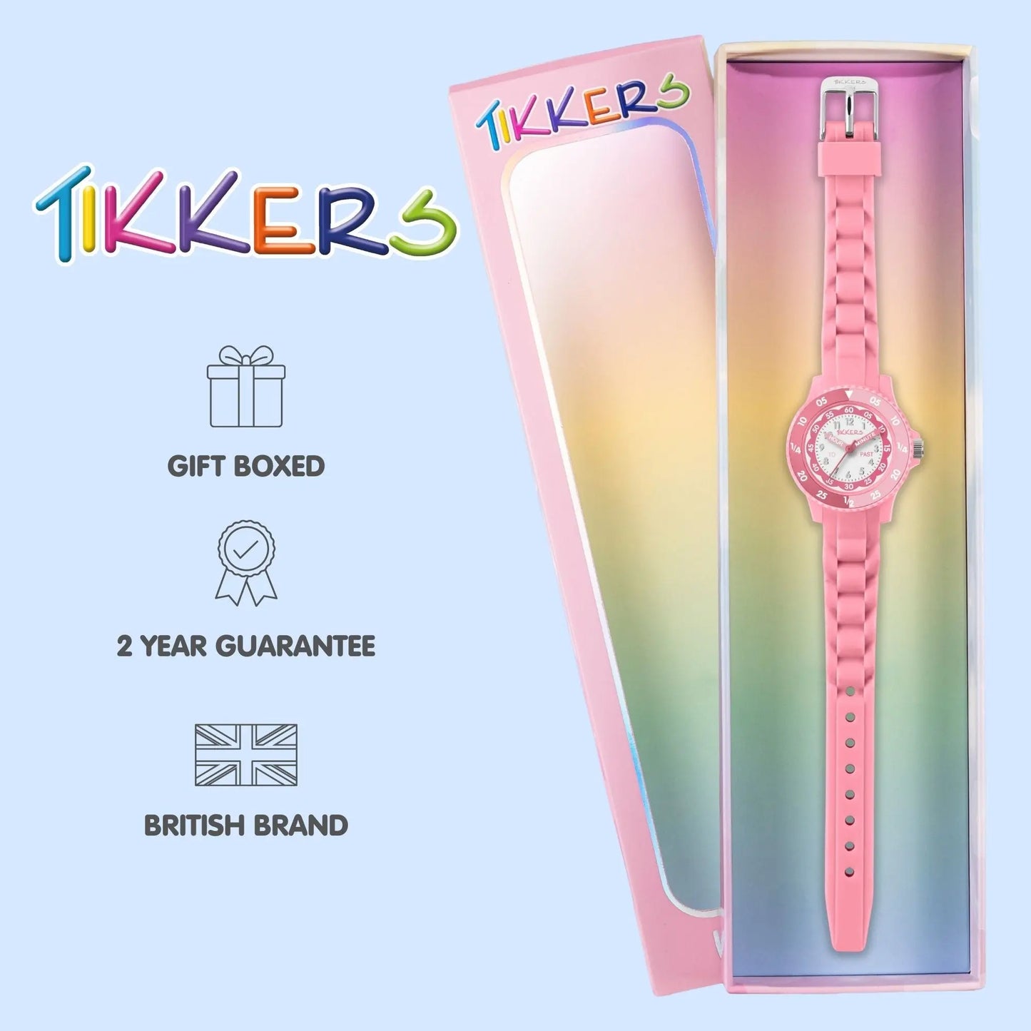 Tikkers ATK1098 Kids Collection Pink Silicon Strap