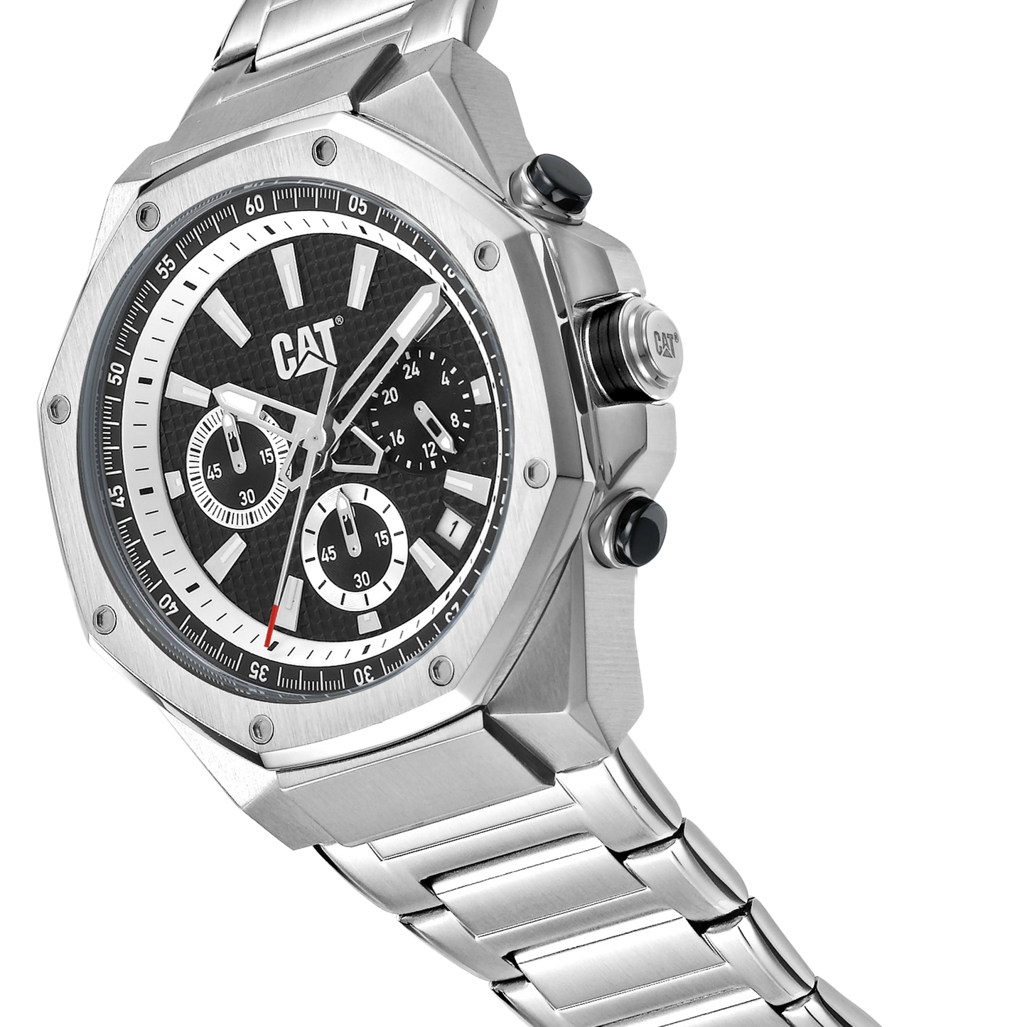 CATERPILLAR AW14311122 Hexline Chronograph Stainless Steel Bracelet