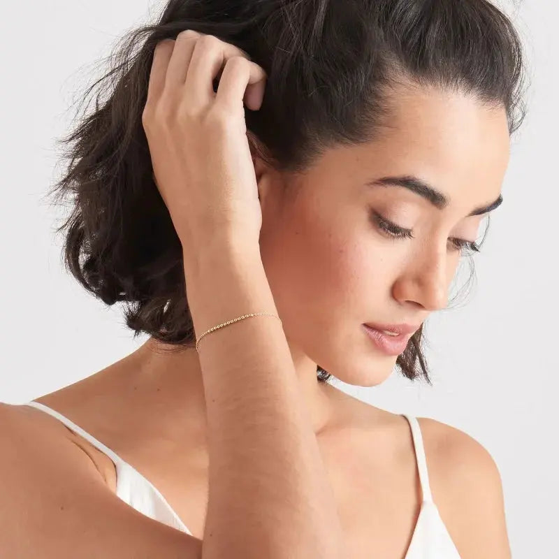 Ania Haie B002-01G Βραχιόλι Multiple Balls από Επιχρυσωμένο Ασήμι