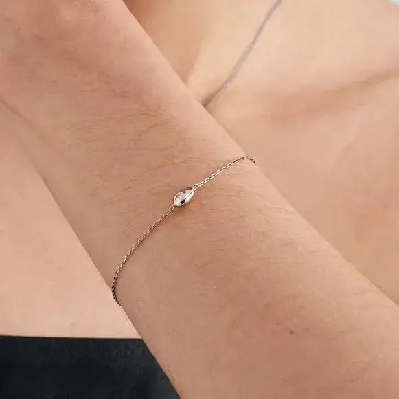 Ania Haie B043-04H Βραχιόλι Pebble Sparkle Chain από Επιπλατινωμένο Ασήμι Ania Haie