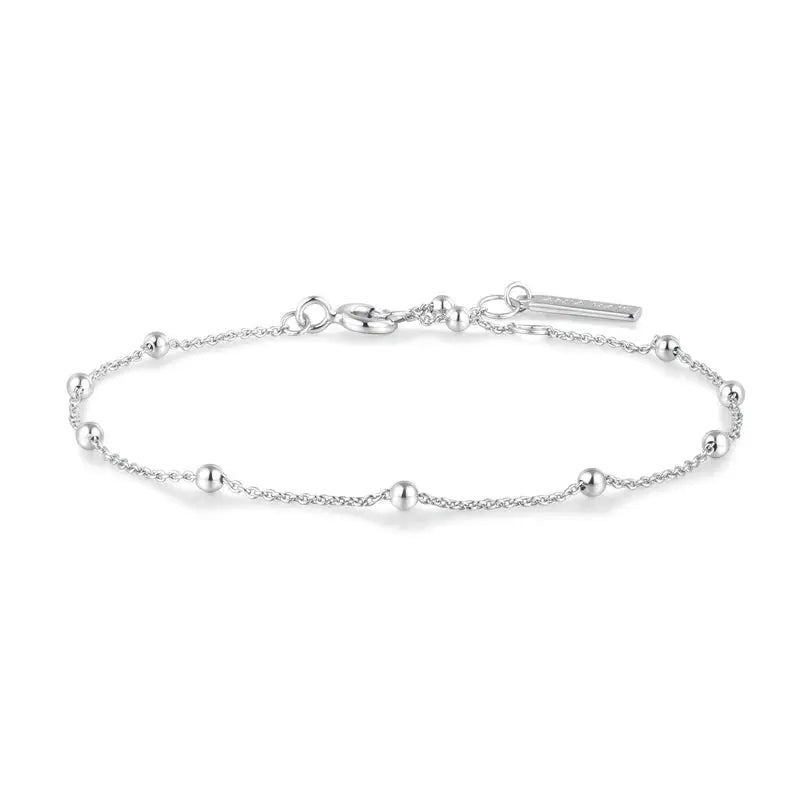 Ania Haie B058-01H Βραχιόλι Beaded Chain από Επιπλατινωμένο Ασήμι