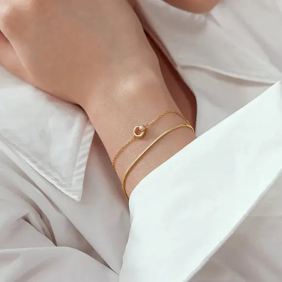 Breeze 313004.1 Gold Plated Silver Bracelet