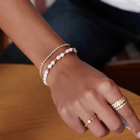 Ania Haie B058-06G Βραχιόλι Gold Row Bezel από Επιχρυσωμένο Ασήμι Ania Haie