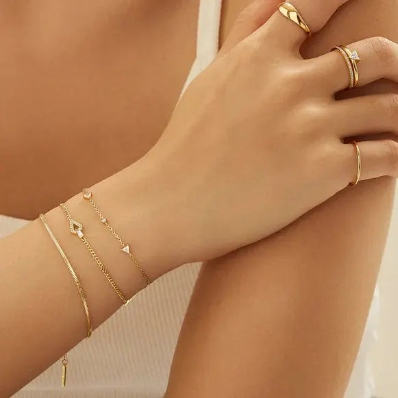 Breeze 313004.1 Gold Plated Silver Bracelet