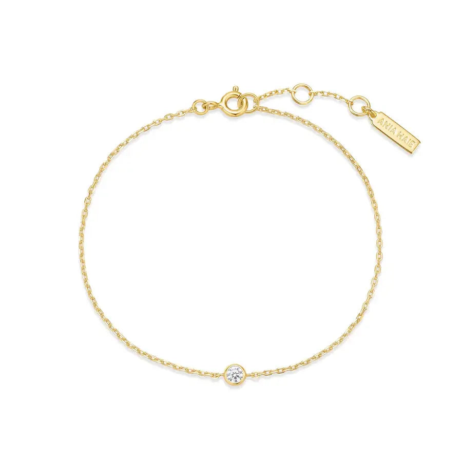 Ania Haie B062-01G Βραχιόλι Sparkle Bezel από Επιχρυσωμένο Ασήμι