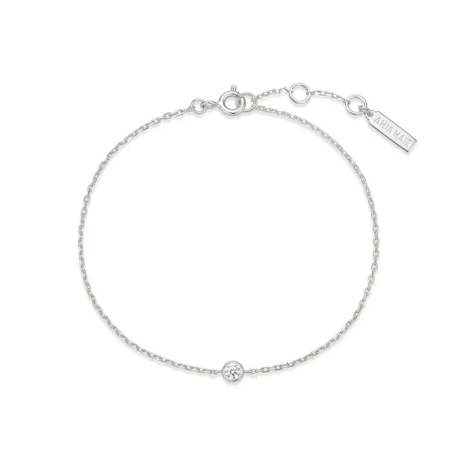 Ania Haie B062-01H Βραχιόλι Sparkle Bezel από Επιπλατινωμένο Ασήμι