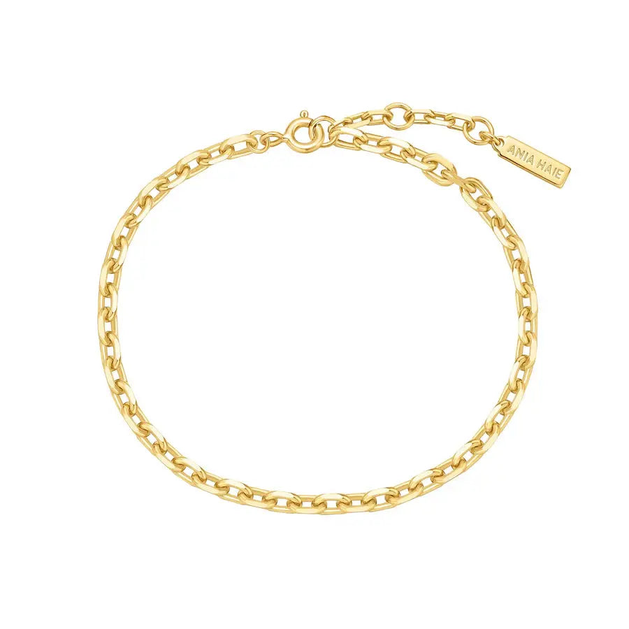 Ania Haie B062-03G Βραχιόλι Medium Chain από Επιχρυσωμένο Ασήμι