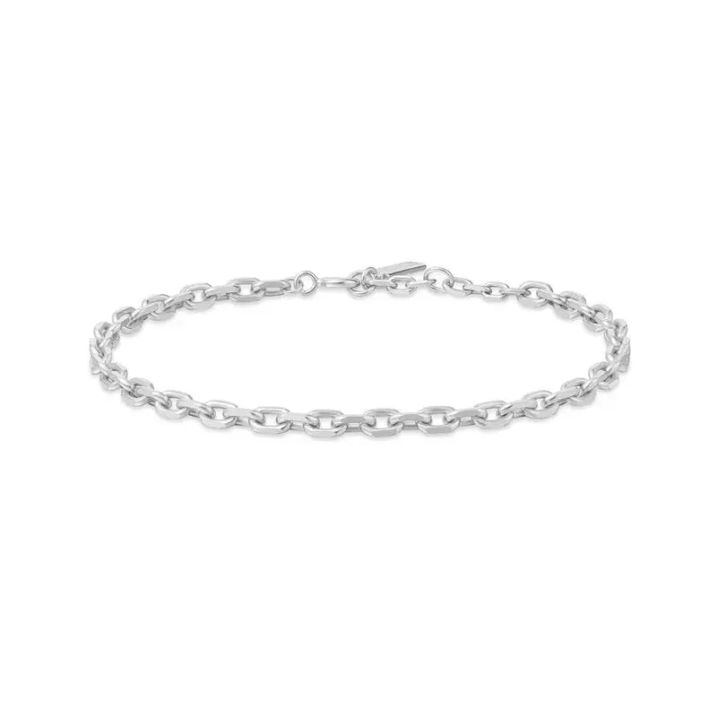Ania Haie B062-03H Βραχιόλι Medium Chain από Επιπλατινωμένο Ασήμι