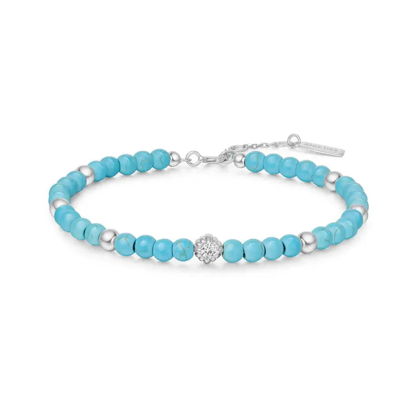 Ania Haie B063-04H Βραχιόλι Turquoise από Επιπλατινωμένο Ασήμι