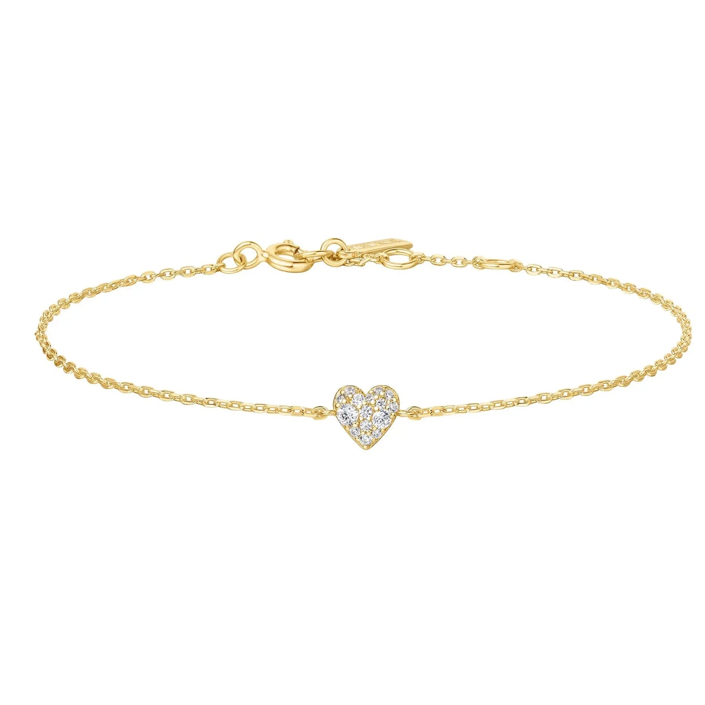 Ania Haie B064-01G Βραχιόλι Sweetheart Pavé από Επιχρυσωμένο Ασήμι