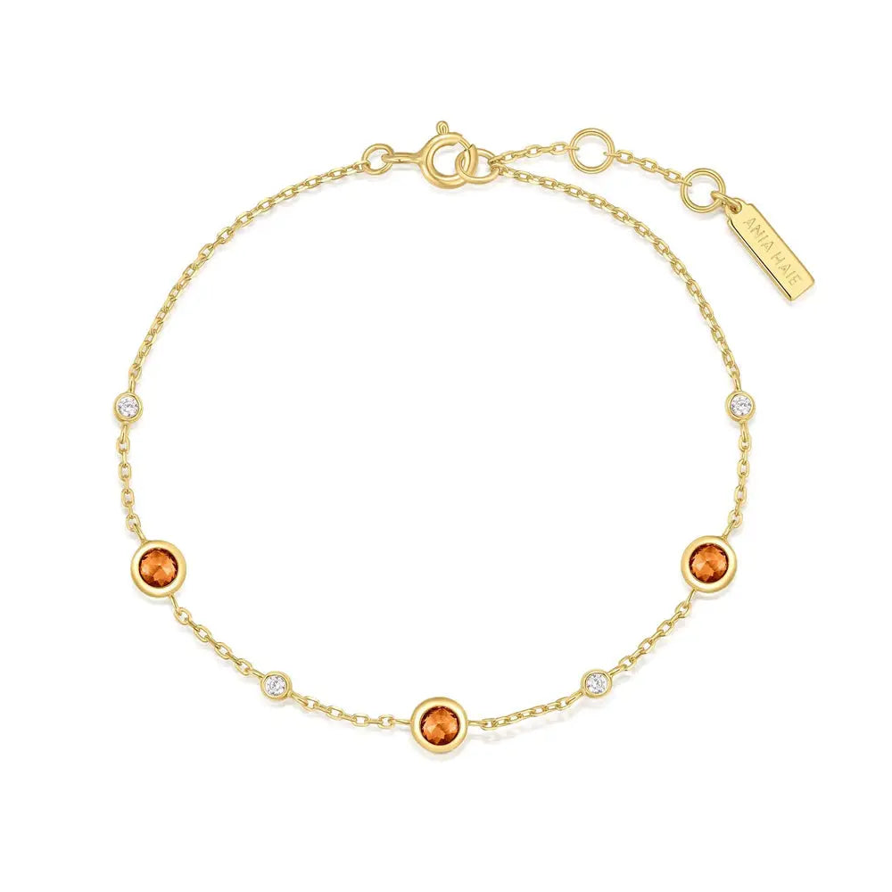 Ania Haie B066-01G Βραχιόλι Nano Gem από Επιχρυσωμένο Ασήμι