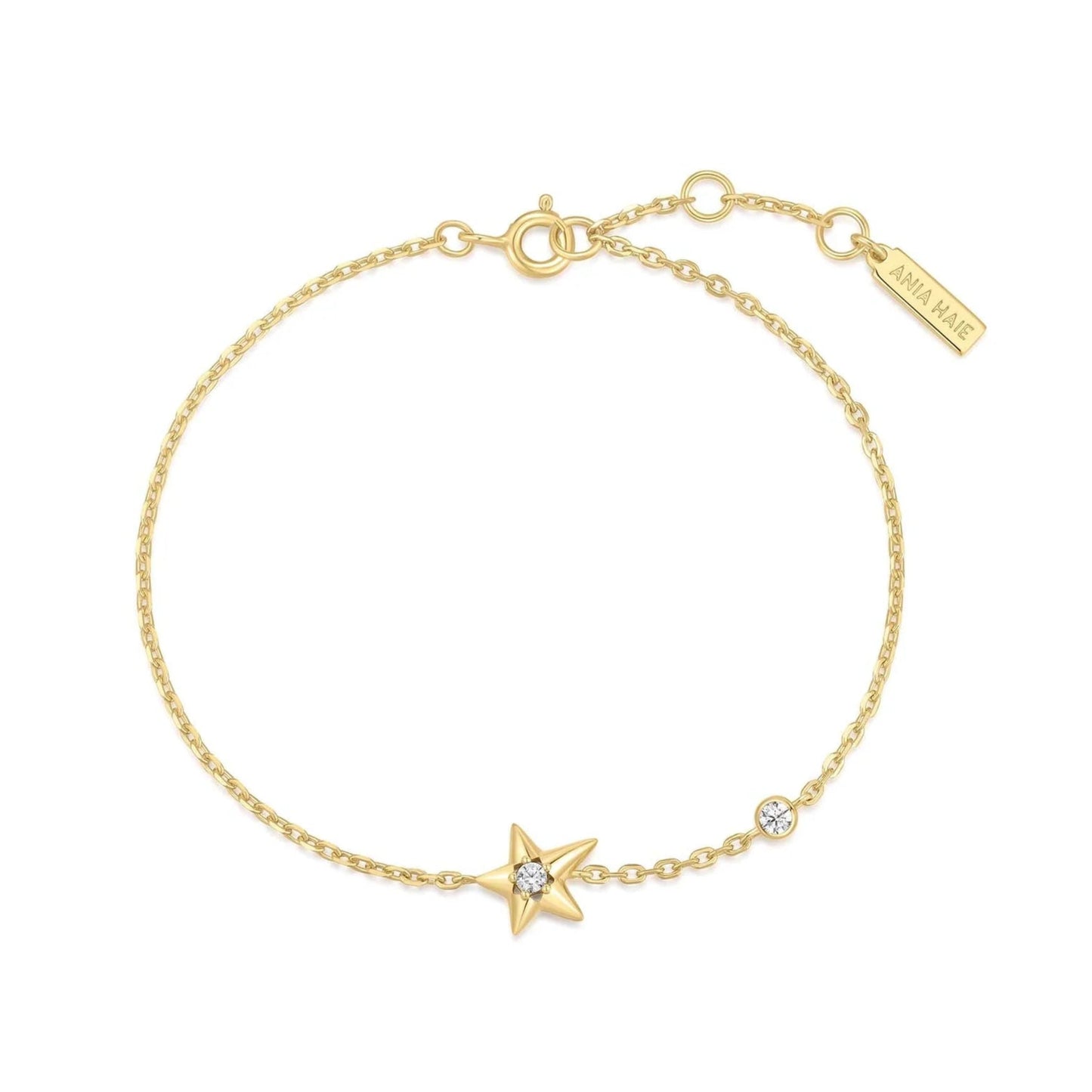 Ania Haie B066-04G Βραχιόλι Sparkling Star από Επιχρυσωμένο Ασήμι