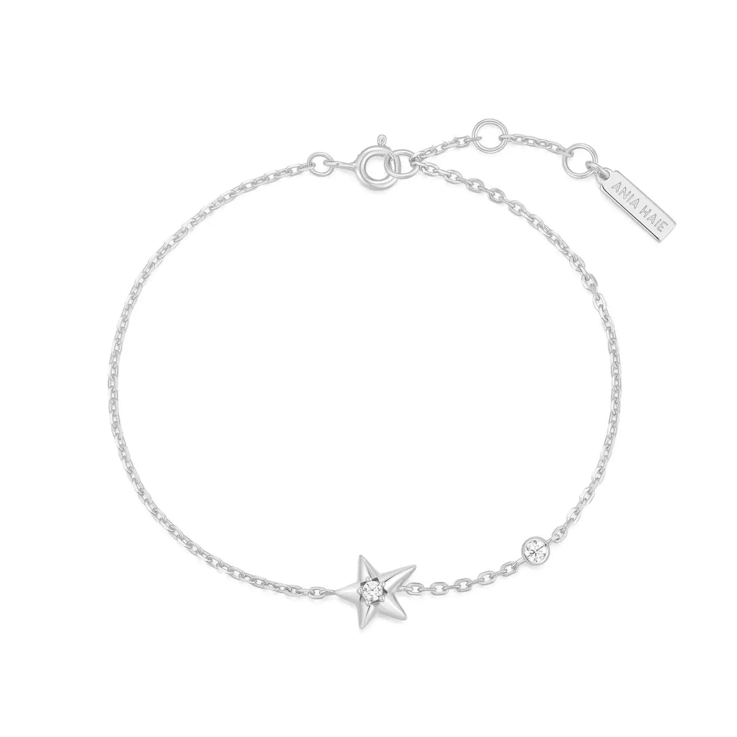 Ania Haie B066-04H Βραχιόλι Sparkling Star από Επιπλατινωμένο Ασήμι