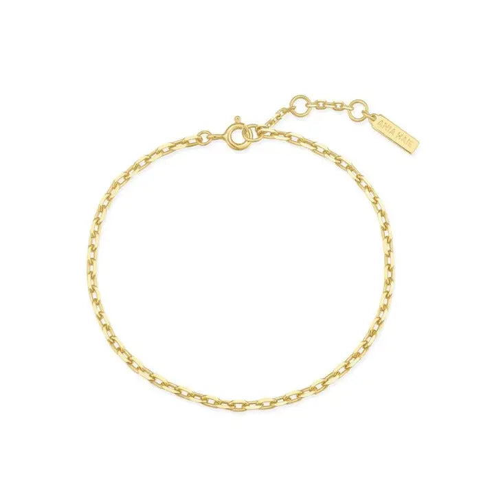 Ania Haie B067-02G Βραχιόλι Paper Clip Chain από Επιχρυσωμένο Ασήμι