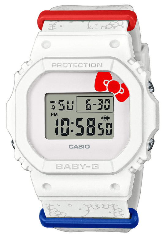 Casio BGD-565KT-7ER Baby-G Hello Kitty Limited Edition White Rubber Strap