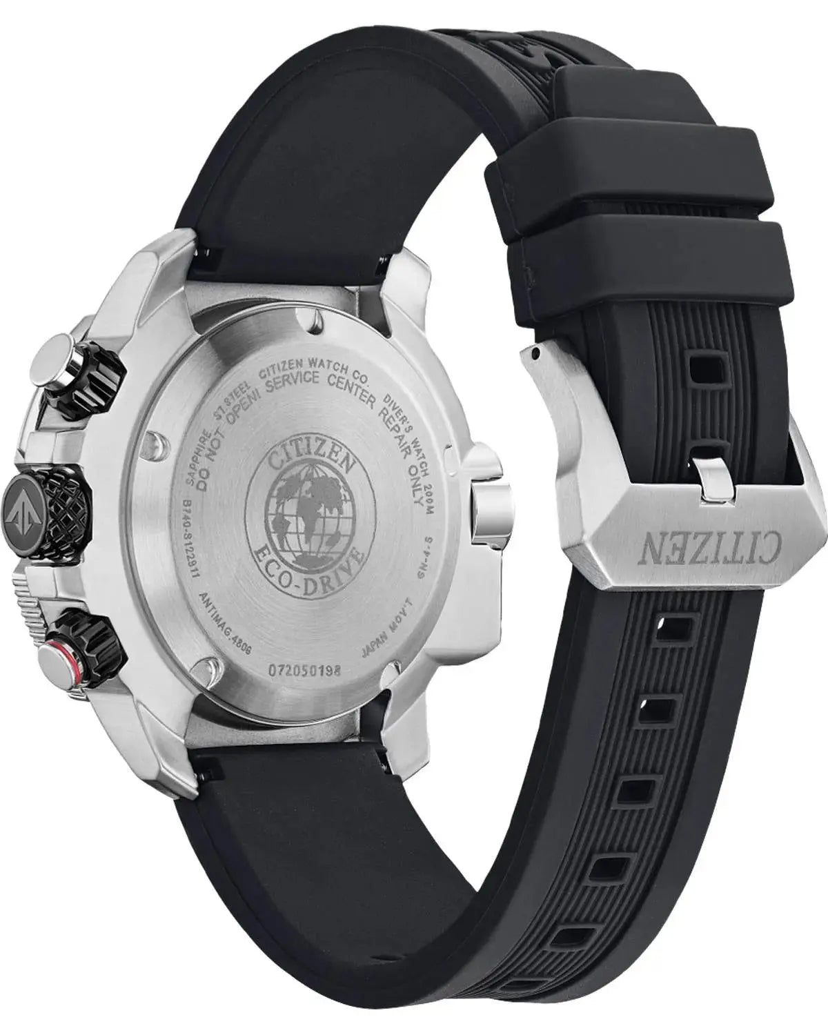 Citizen BJ2167-03E Eco-Drive Promaster Aqualand Black Rubber Strap