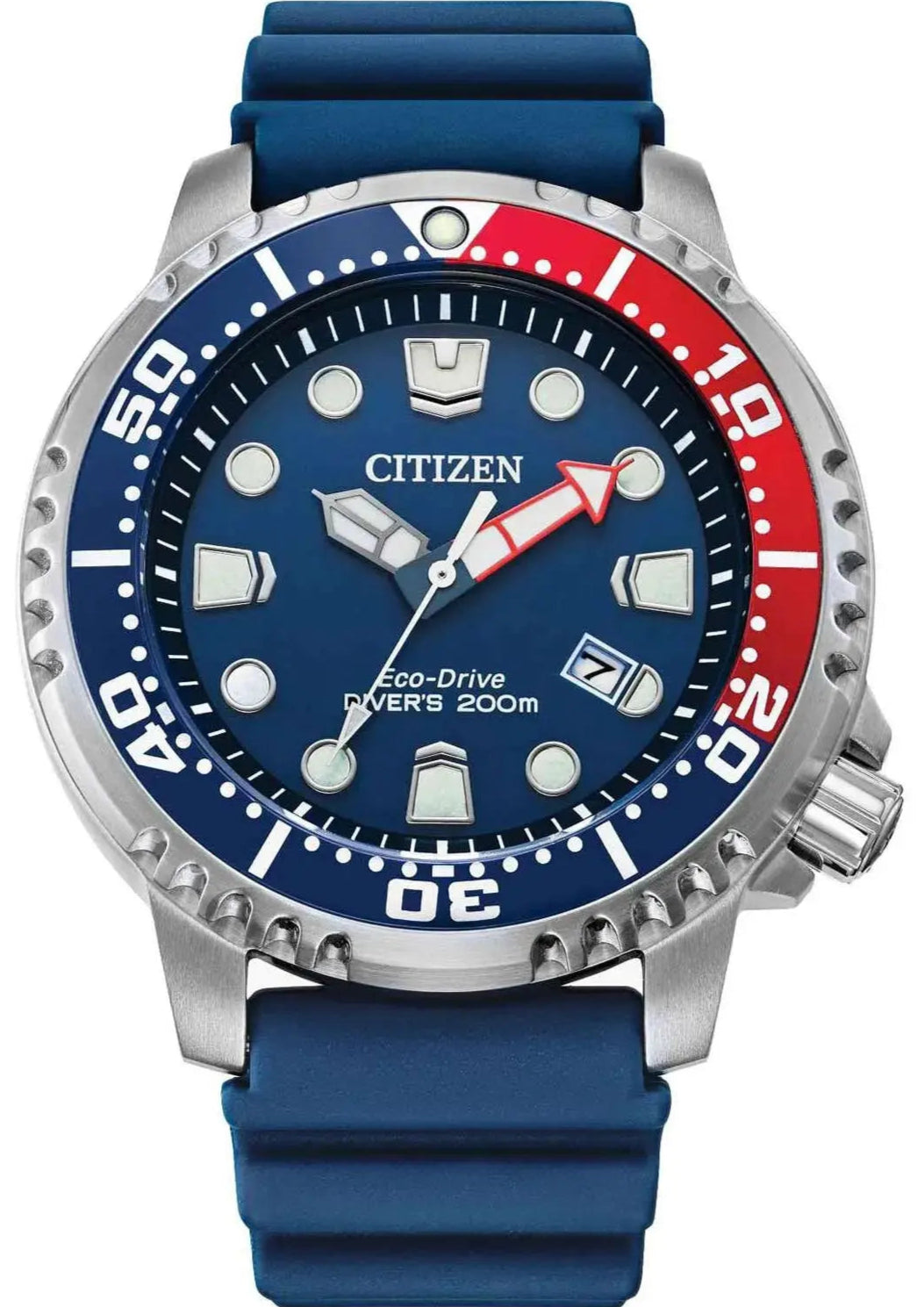 Citizen BN0168-06L Promaster Eco-Drive Divers Blue Rubber Strap