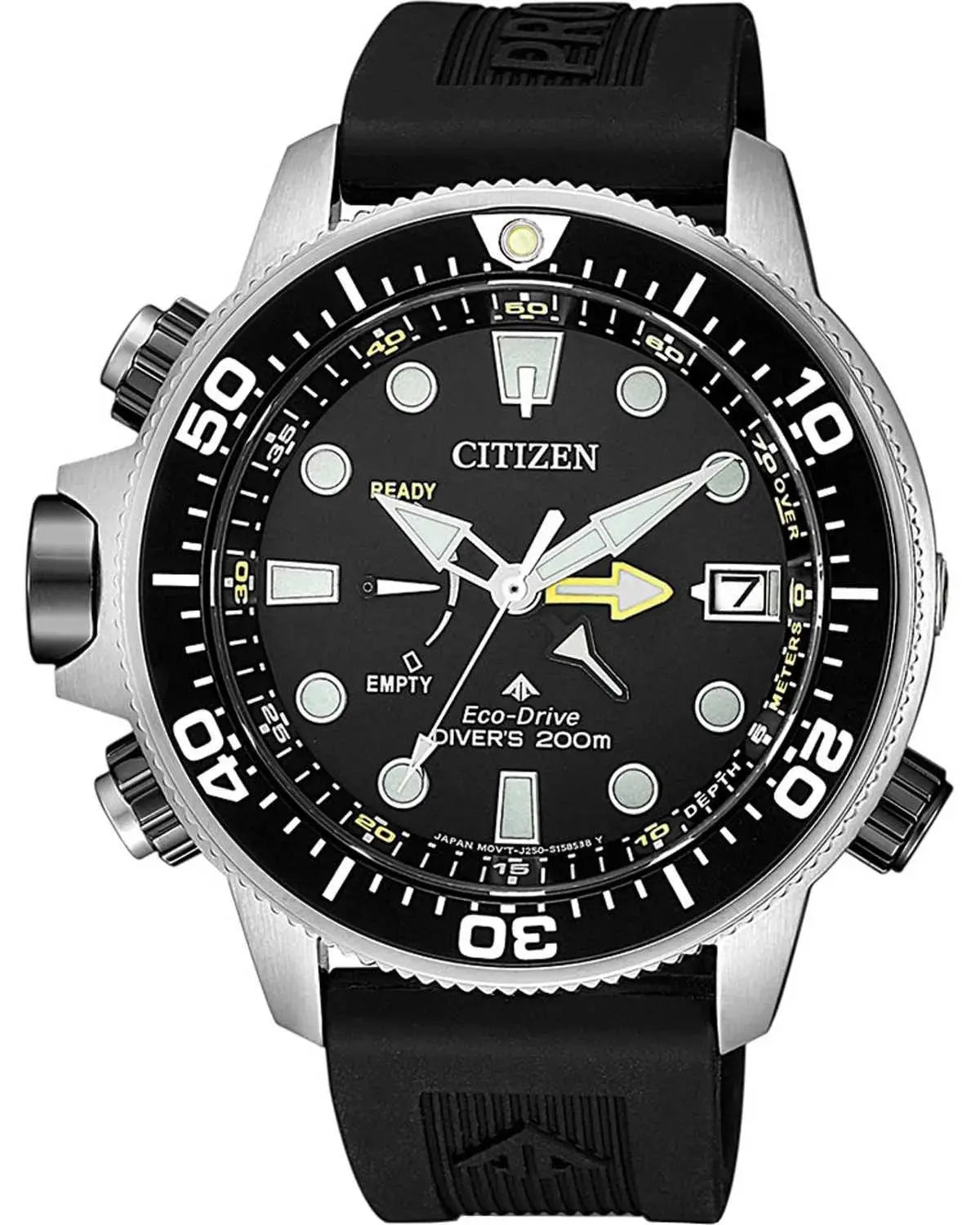 Citizen BN2036-14E Promaster Eco-Drive Divers Black Rubber Strap