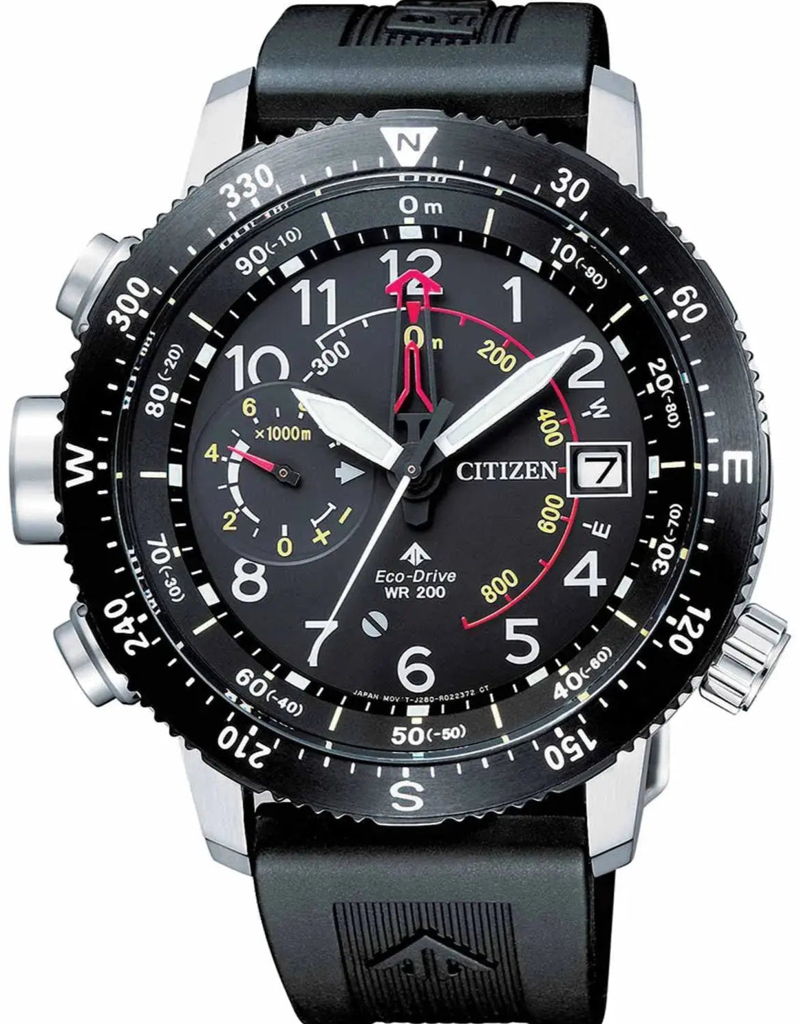 Citizen BN4044-15E Promaster Eco Drive Black Rubber Strap