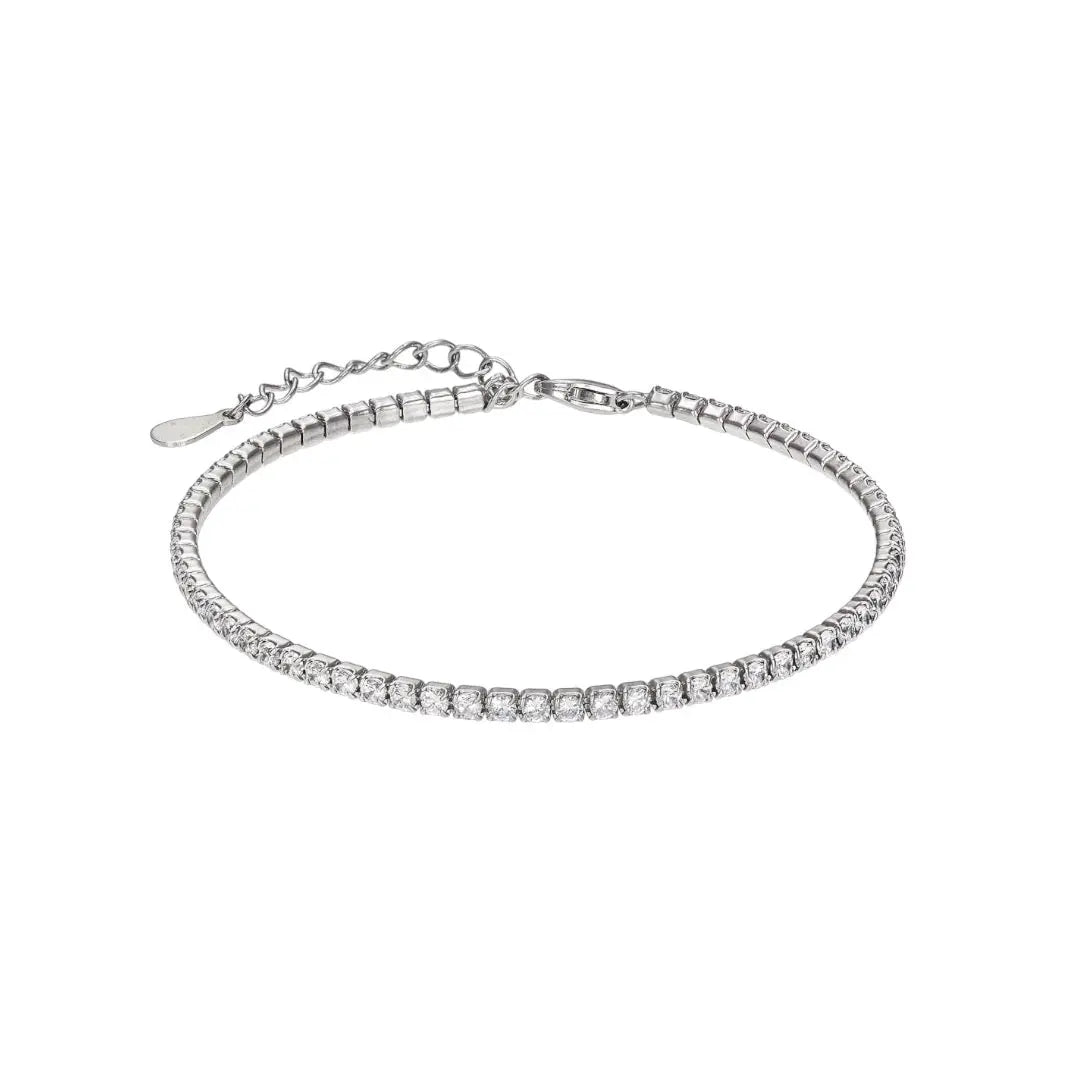 Bracelet BR73528 Riviera In Platinum Plated Silver With Zirconia