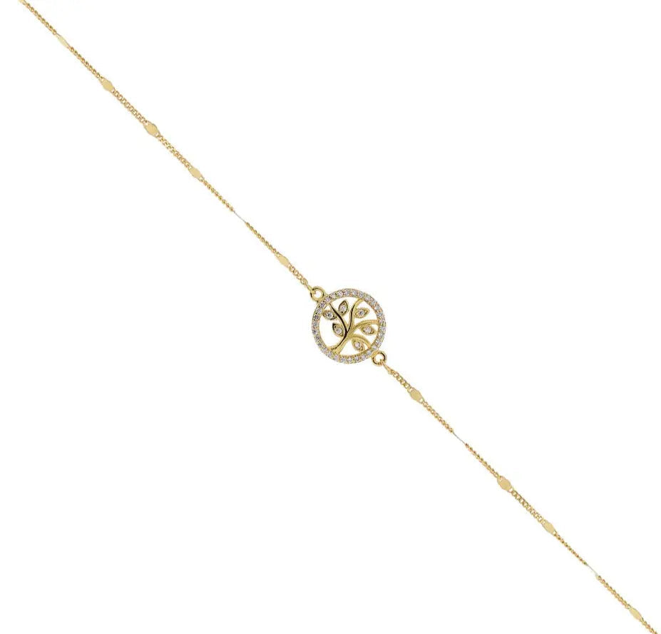 BR71758 Silver Bracelet with Eyelet and Cross