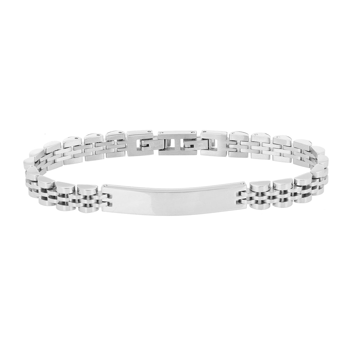 Visetti TC-BR001M Men's Stainless Steel Bracelet with Rubber