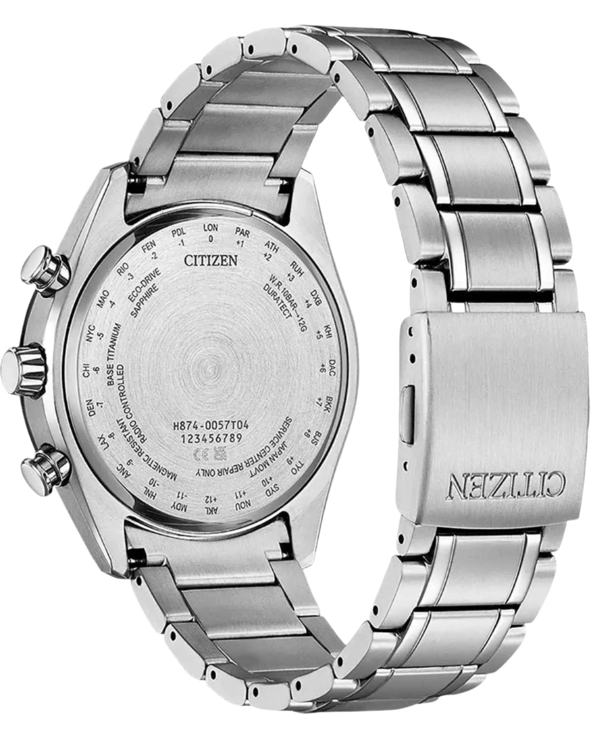 Citizen BY1018-80E Tsuki-Yomi Eco-Drive Moon Phase Titanium Bracelet