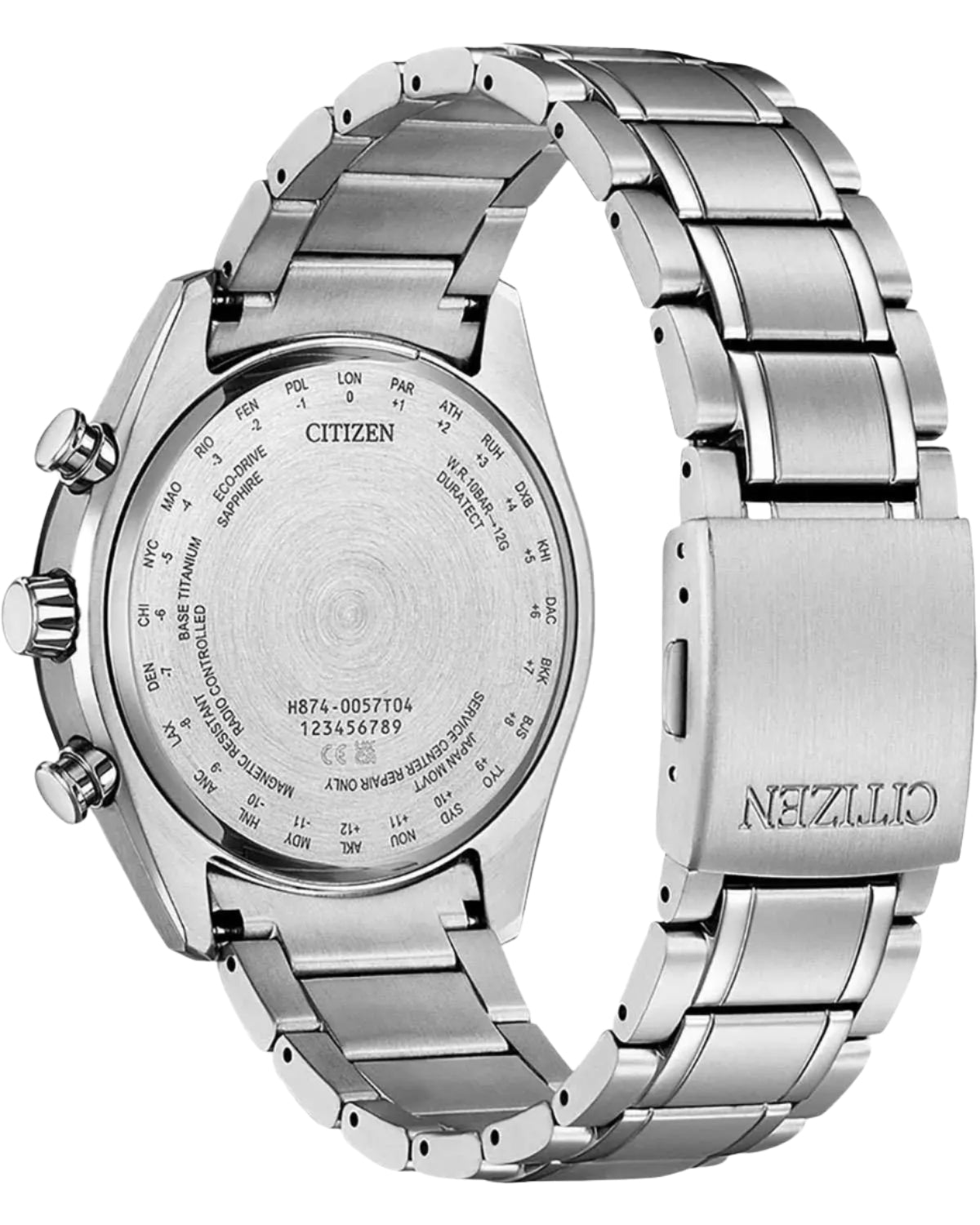 Citizen BY1018-80X Tsuki-Yomi Eco-Drive Moon Phase Titanium Bracelet