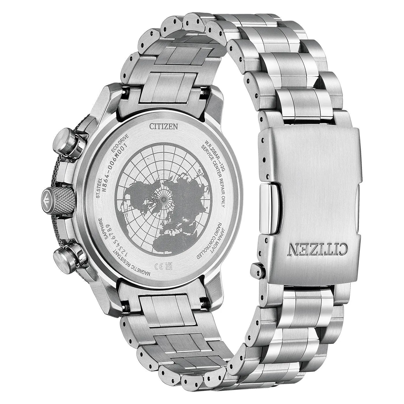 Citizen BY3006-53H Eco-Drive RadioControlled Stainless Steel Bracelet