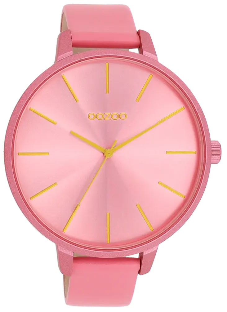 OOZOO C11250 48mm Timepieces Pink Leather Strap