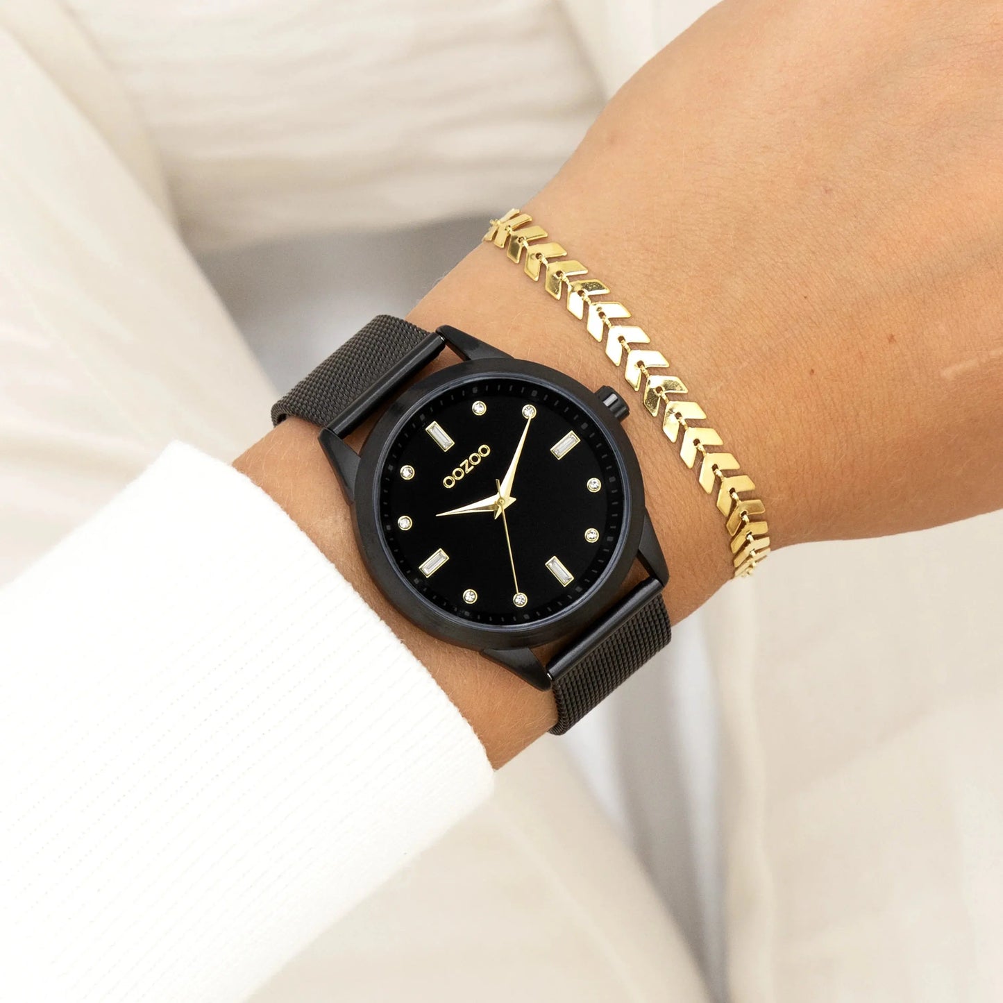 OOZOO C11284 40mm Timepieces Black Metallic Bracelet