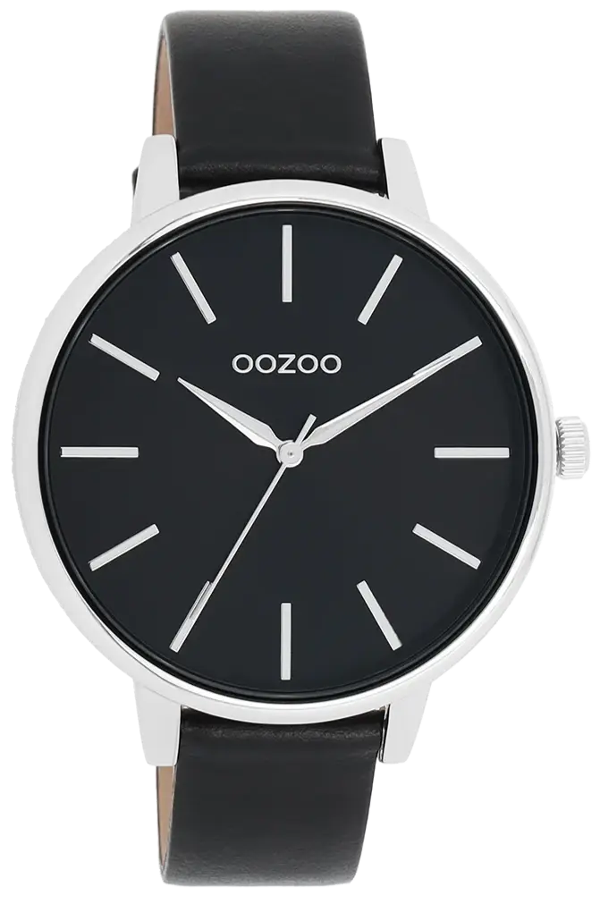 OOZOO C11293 42mm Timepieces Black Leather Strap