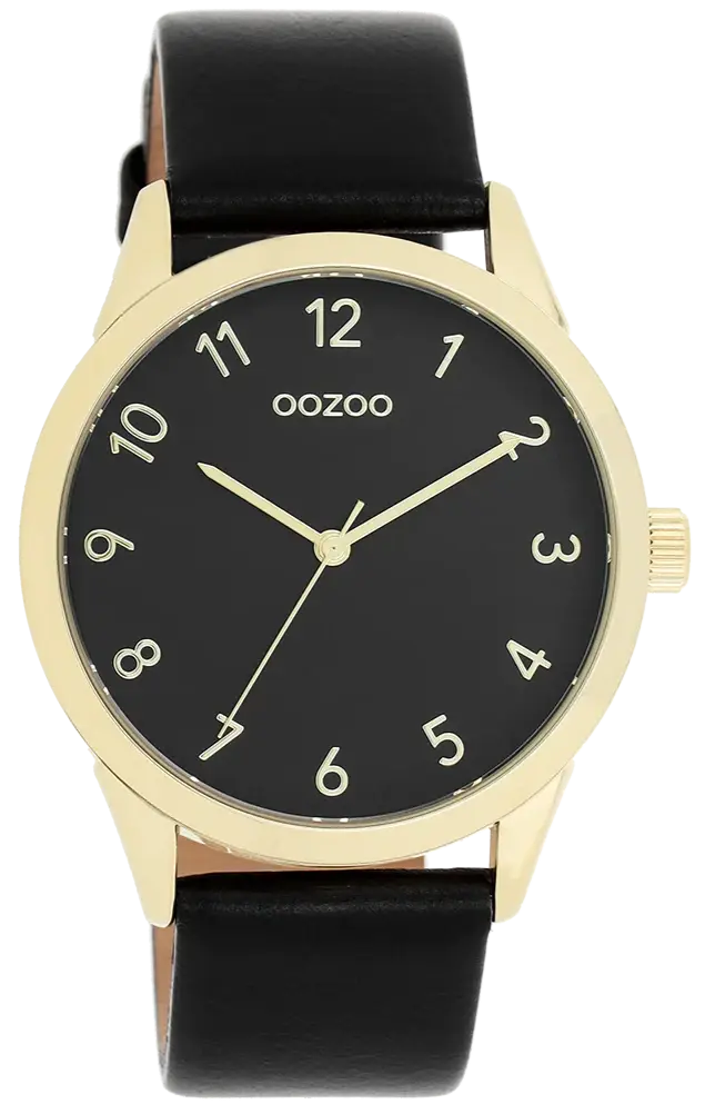 OOZOO C11329 40mm Timepieces Black Leather Strap