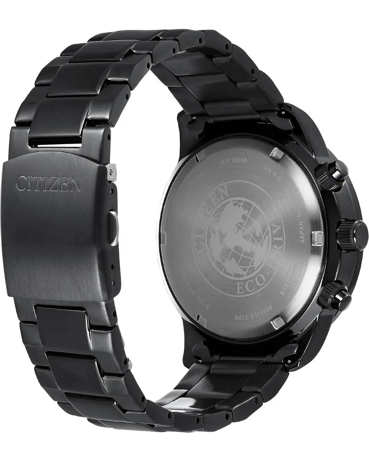 Citizen CA0695-84E Eco-Drive Chronograph Black Stainless Steel Bracelet