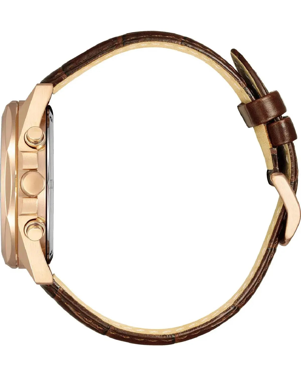 Citizen CA4593-15A Eco-Drive Chronograph Brown Leather Strap